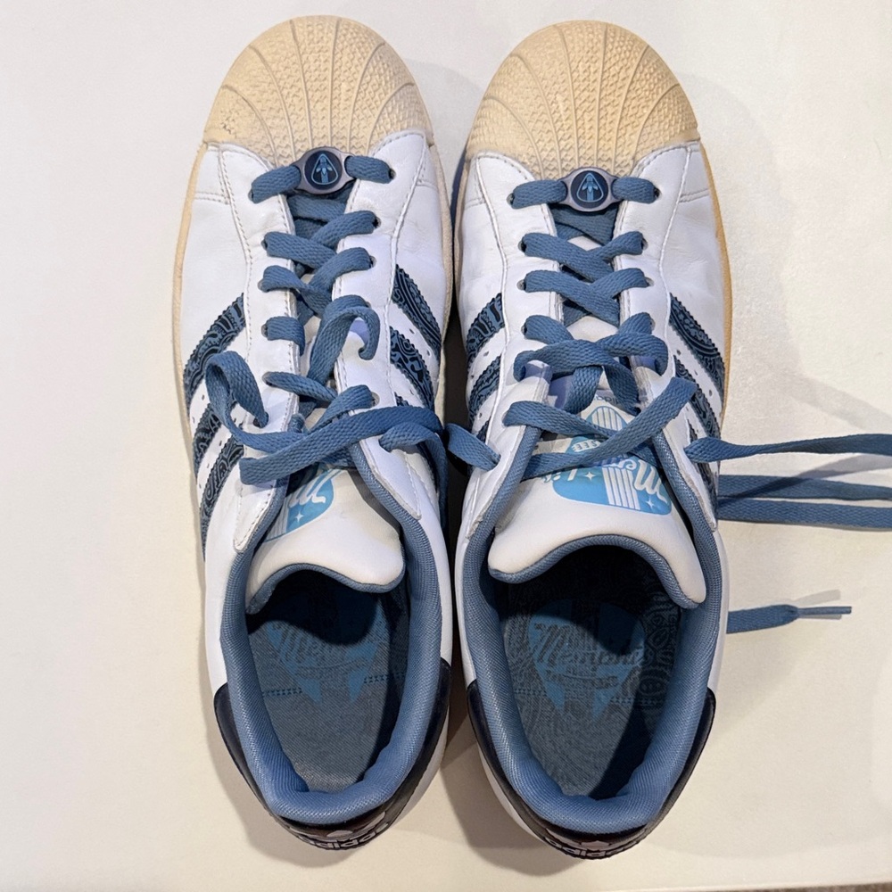 adidas White and Navy Sneakers